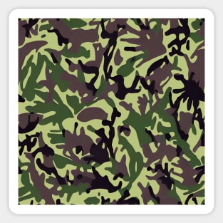 Hunters Green Camo Pattern Sticker